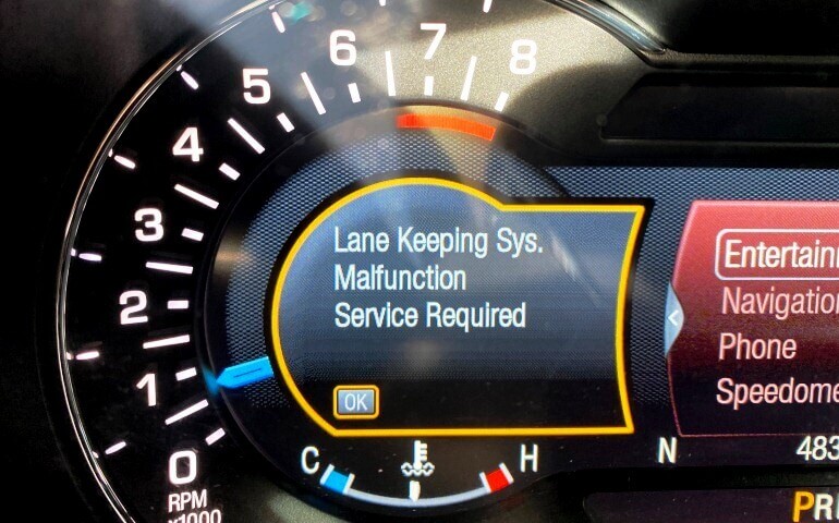 sistema ldws lane departure warning system